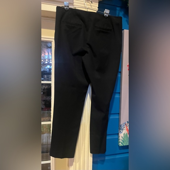 Talbots sz 12 Bi-Stretch Straight-Leg Curvy Dark Navy Blue Pants - Picture 5 of 7